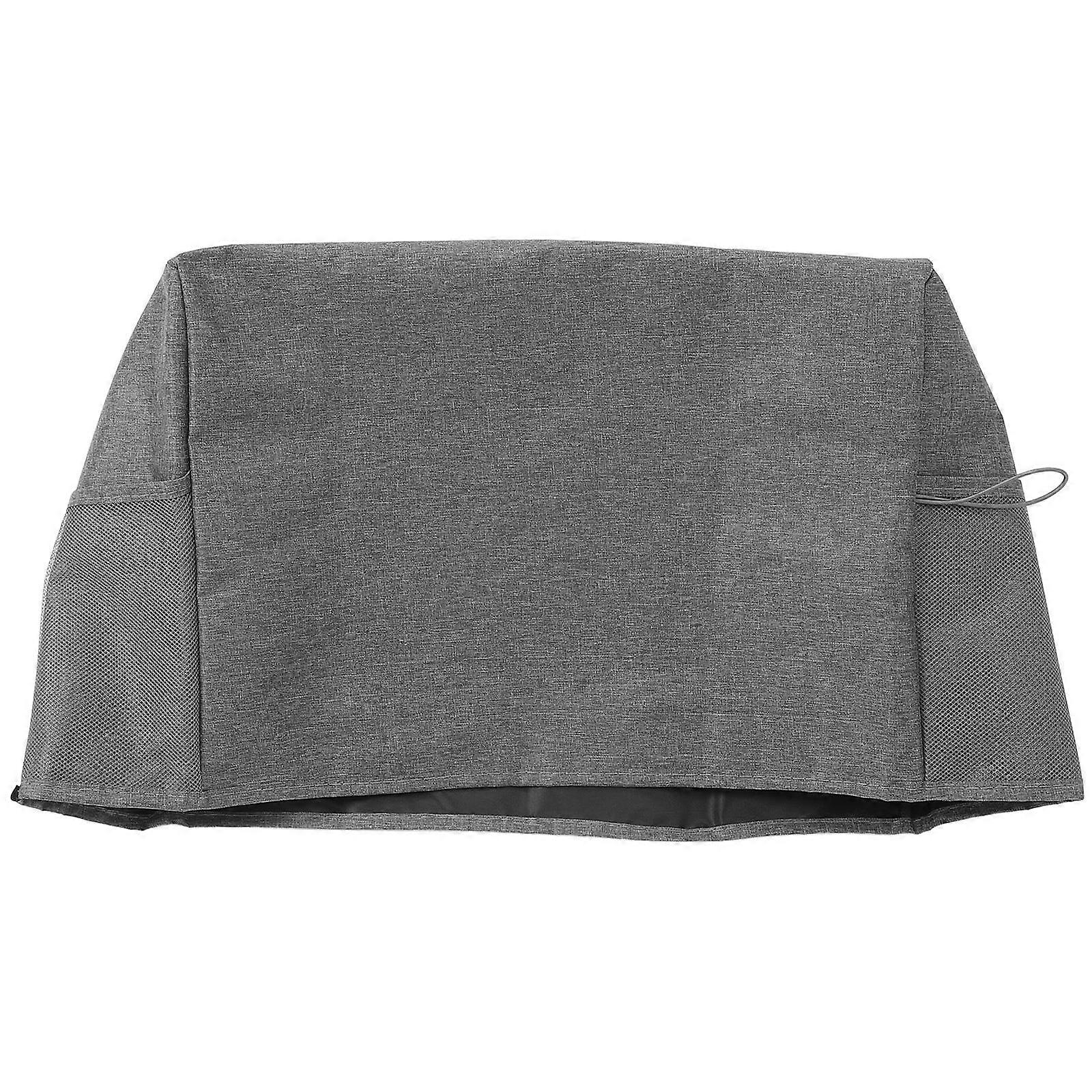 Grey Sewing Machine Cover with Storage Pockets Protective Cover