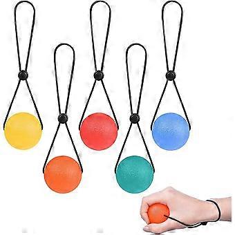 5 Pack Stress Ball 2.1inch Portable Squeeze Stress Relief Balls Strengthen Hand Exercise and Relieve Tension