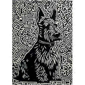 Scottish Terrier Street Pop Art Jigsaw Puzzle - Colorful Urban Style Artwork Puzzles SQZ463