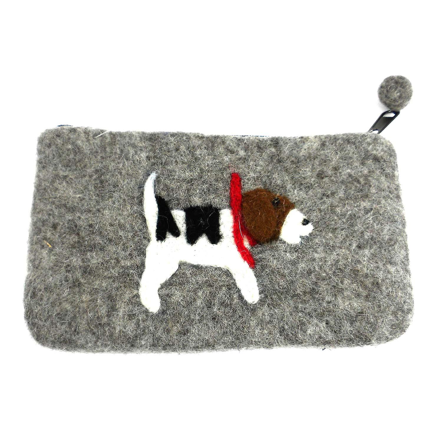 Jack Russell Felt Clutch Global Groove