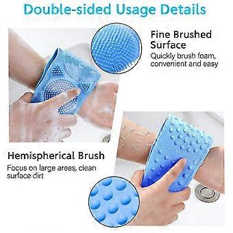 2Pack Silicone Back Scrubber 28inch Bath Brush Body Scrubber for Women and Men Deep Clean Shower (Back Scrubber)
