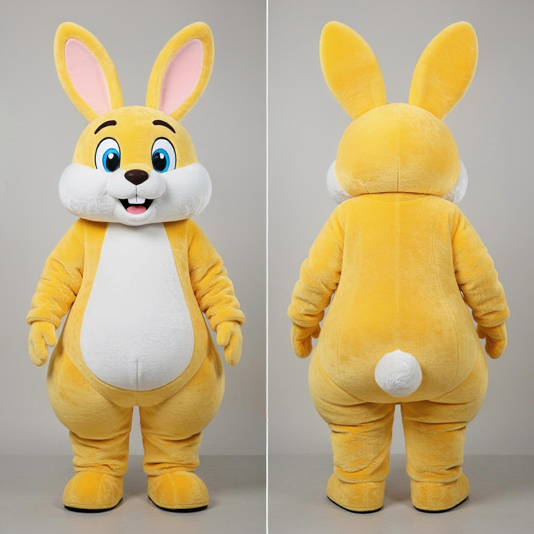 MASTICOT Yellow Sunny Wild Rabbit Mascot