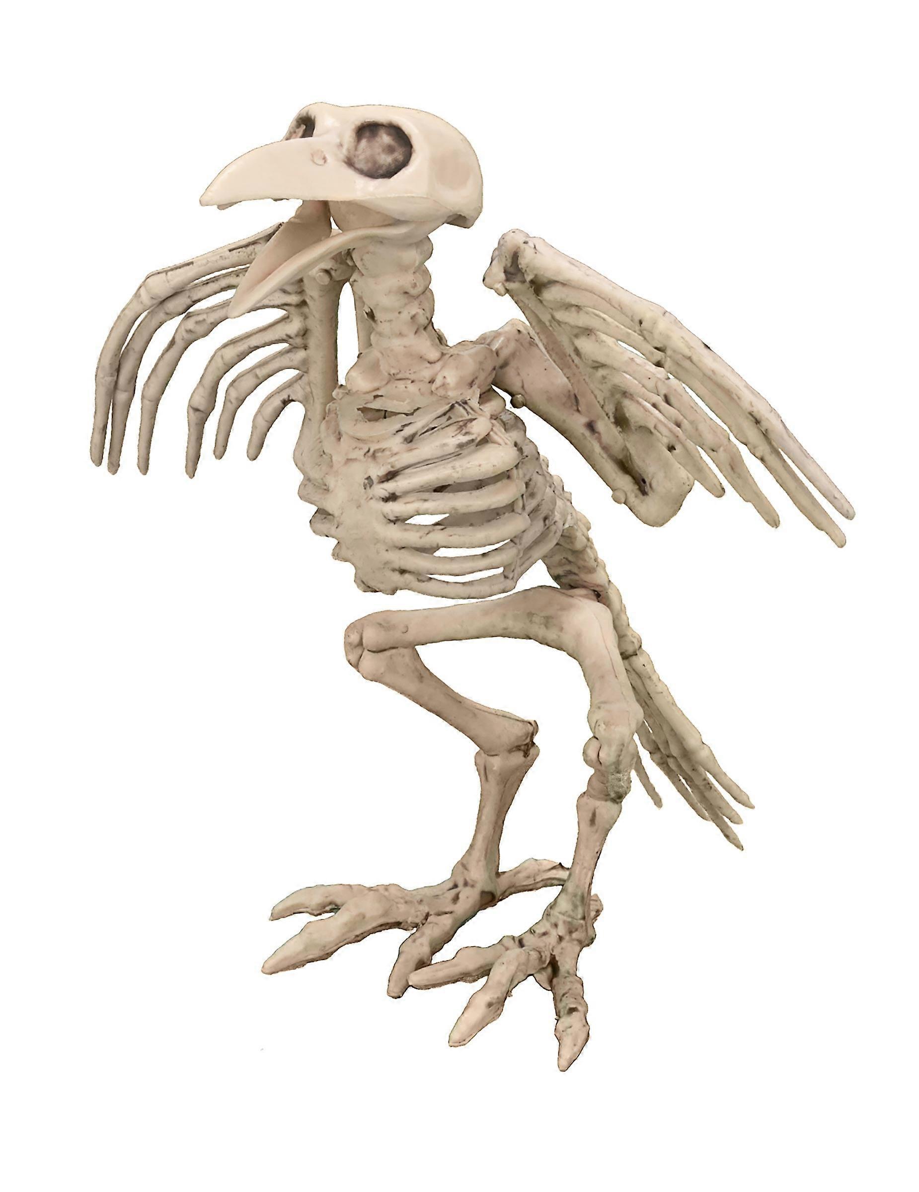 19.5cm Halloween Crow Skeleton Decoration