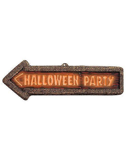 Halloween Party Sign Arrow