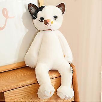 Kawaii Cute Viral Realistic Cat Plush Dolls | Ultra Soft Fluffy Fuzzy Huggable Cuddly Stuffed Animal Kitten Plushie Toys, Aesthetic Home Sofa Bedroom 