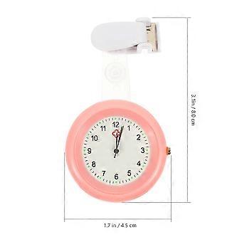 Nurse Watch Lightweight Fob Watch For Professionals Quartz Movement Pink 1Pack