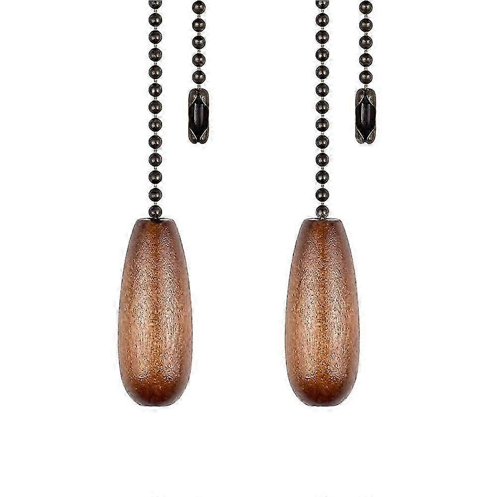 Wooden Beaded Dual Pull Chain Set