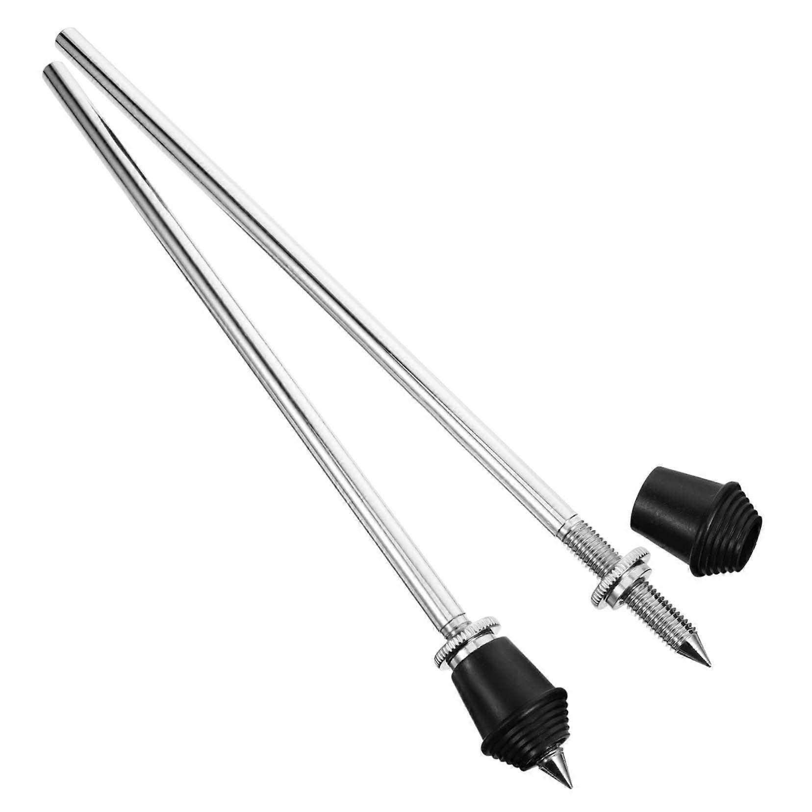 2pcs Adjustable Metal Drum Stand Tom Drum Holder with Stable Support and Quick Setup for Drummers