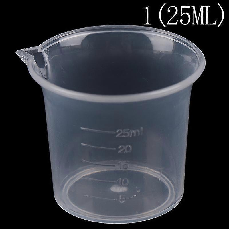 2Pcs Transparent Kitchen Laboratory Plastic Volumetric Beaker Measuring Cup
