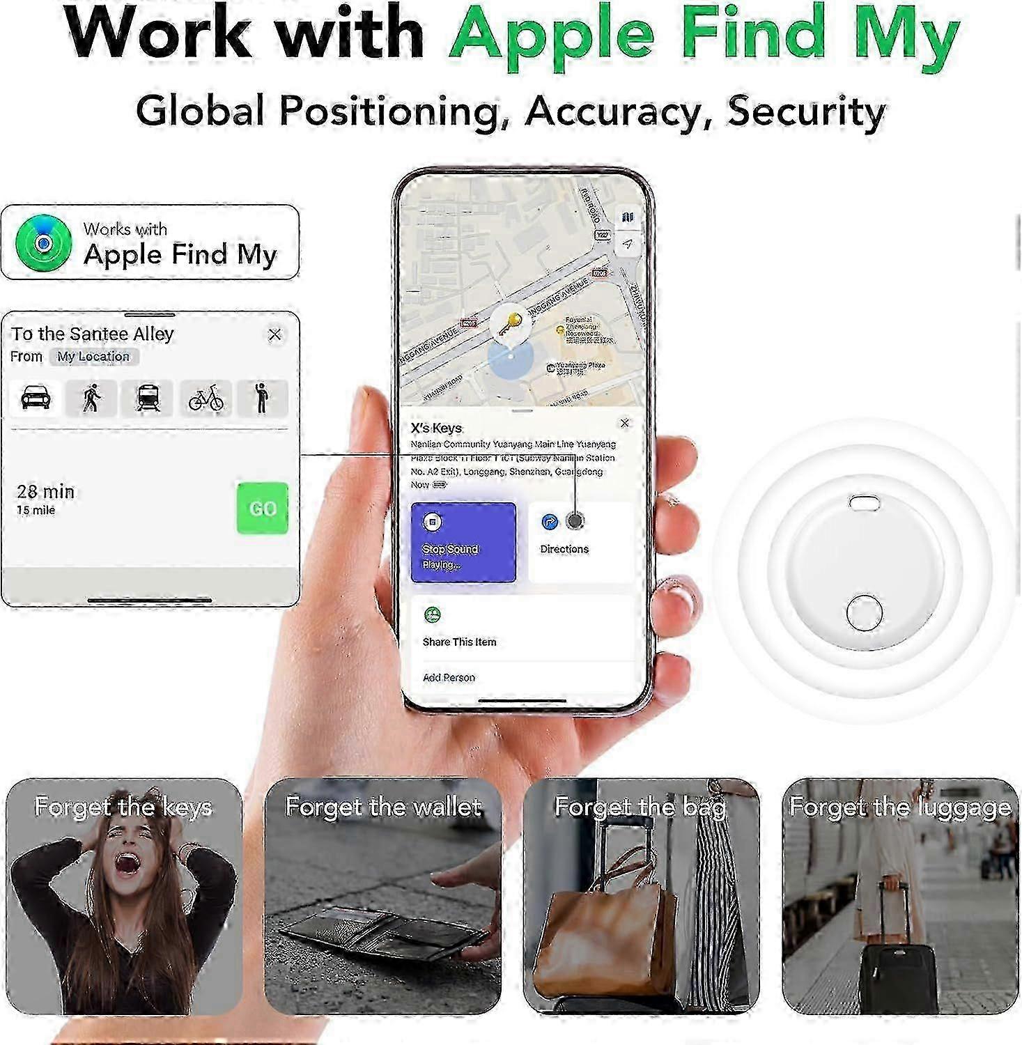 Tracker Air Tag-4 Pack: Smart Bluetooth Tracker