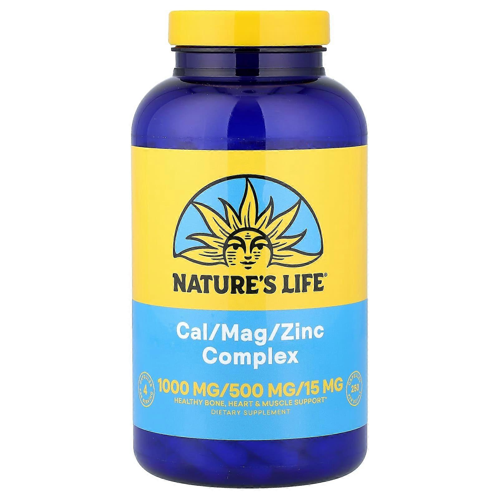 Nature's Life, Cal/Mag/Zinc Complex, 250 Capsules