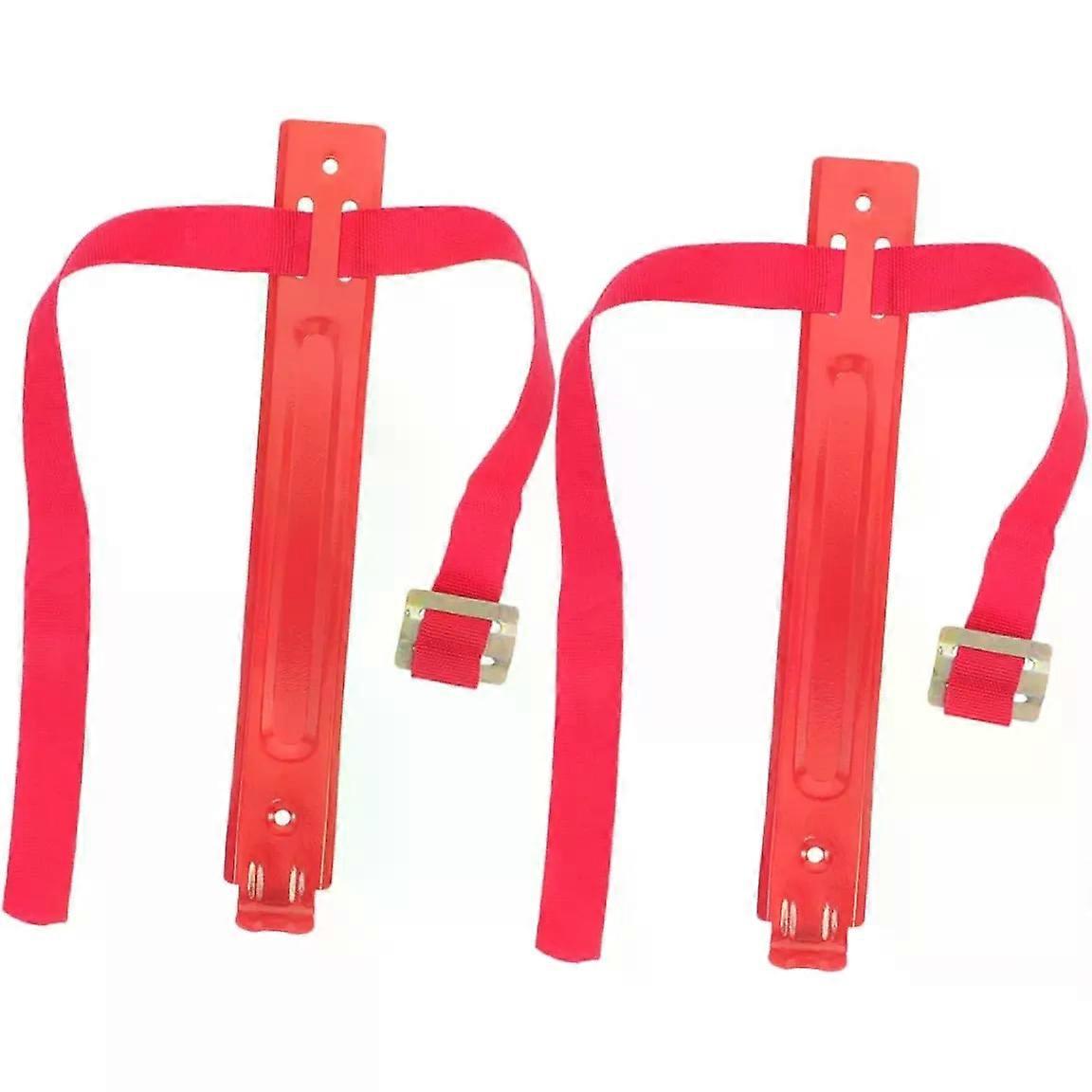 2pcs Fire Extinguisher with Strap Iron Hook Hanger Wall Bracket