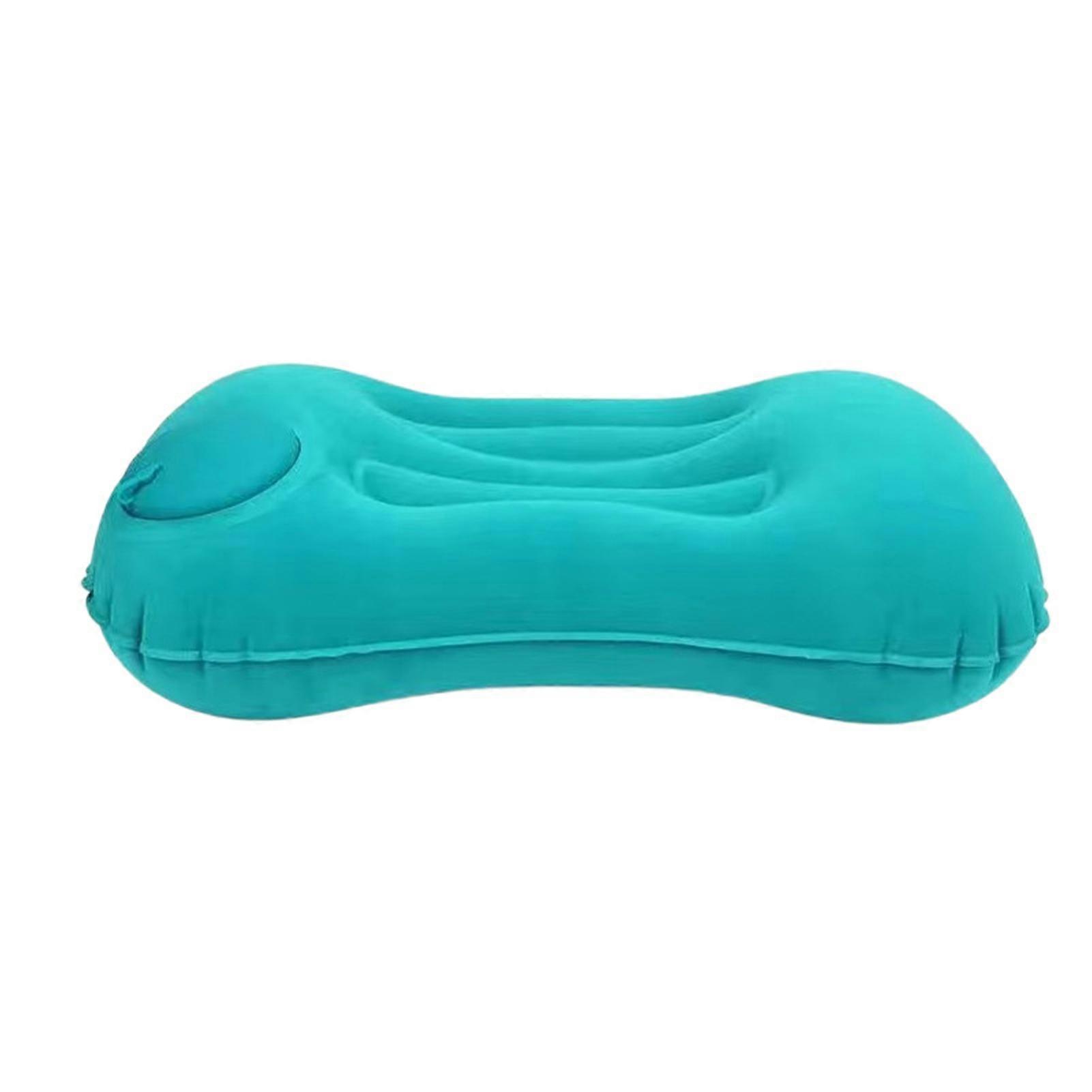 Flocked Ergonomic Inflatable Pillow