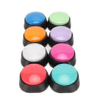 8PCS Voice Recording Button 30 Second Clear Recording Pet Training Buzzer for Dog Communication