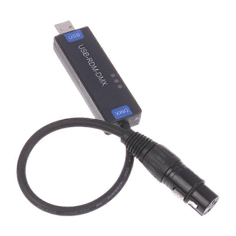 RDM Programmable Cable for Moving Head Lights USB-RDM Mobile App Stage Light Connection Wire