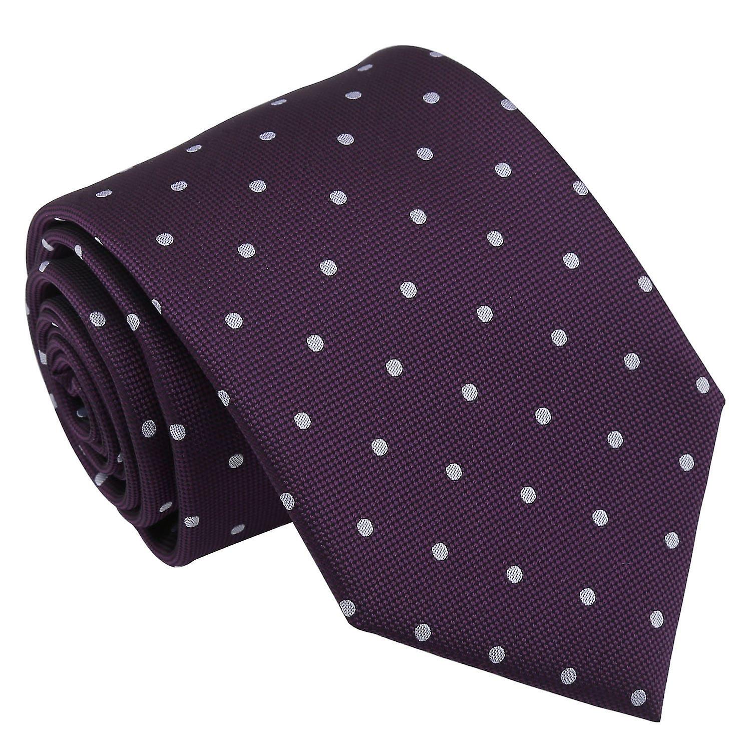 Mauve Purple Polka Dot Tie