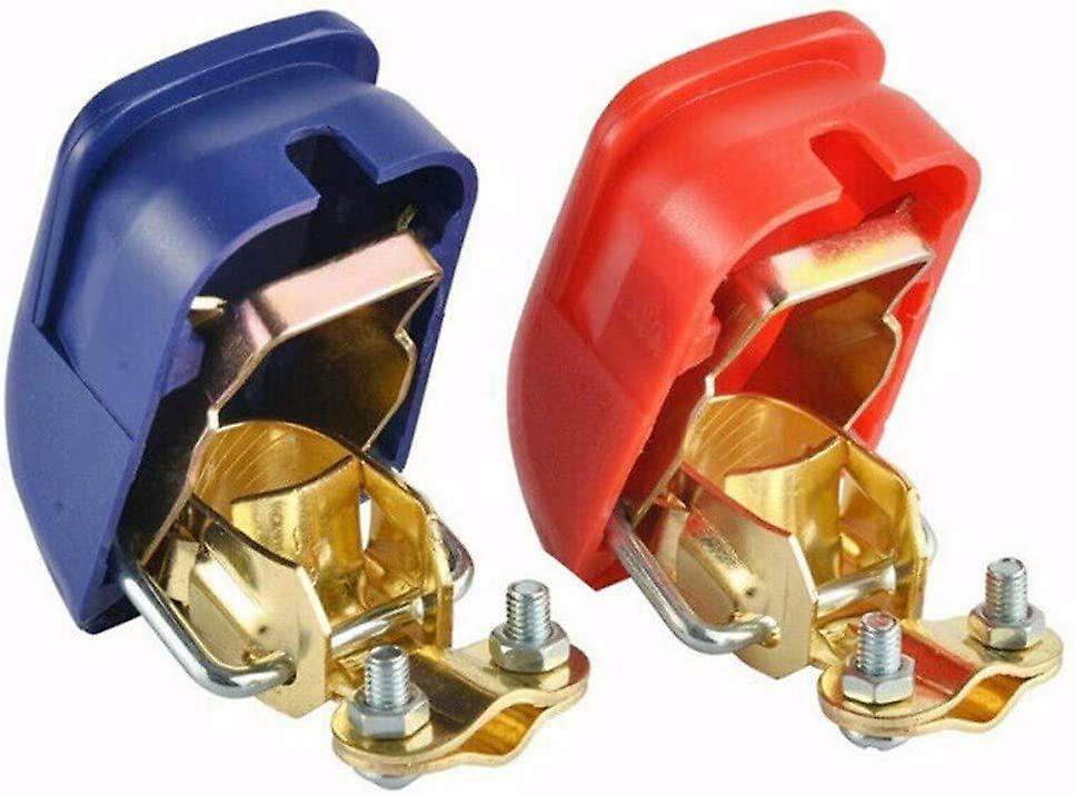 Car Van Terminals Clamp Universal and More for Release Battery Quick Tools & Home Improvement (2set (4pcs), blue+red)