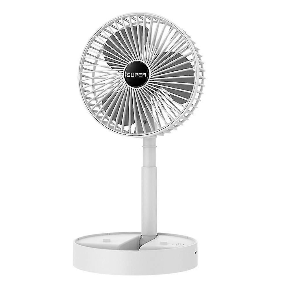 Retractable Folding Portable Fan Home Dormitory Three-speed Desktop Fan Portable-E