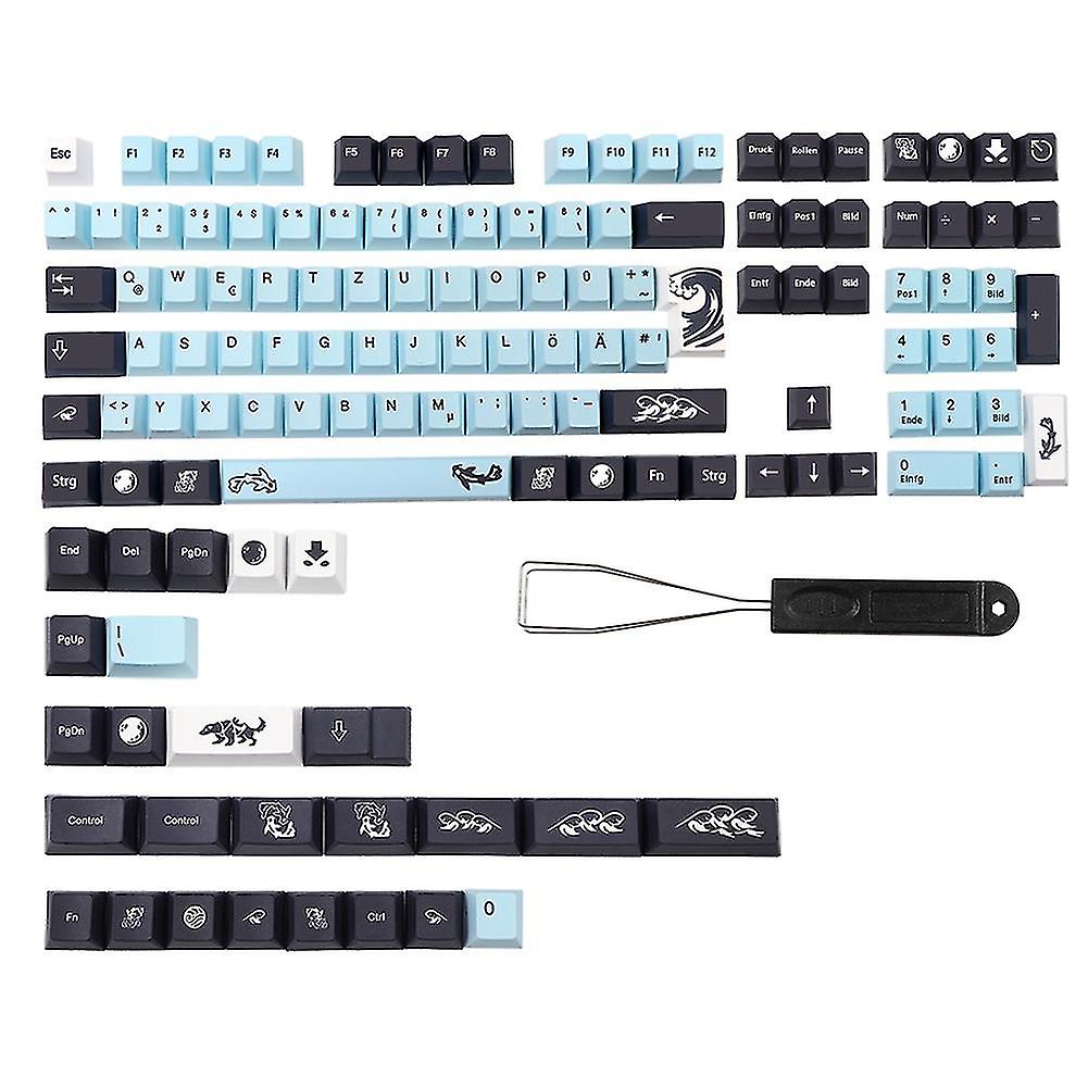 Subbed Mizu Keycap De Iso Layout Pbt Keycaps For Mx Switch Mechanical Gaming Keyboard Cherry Profi
