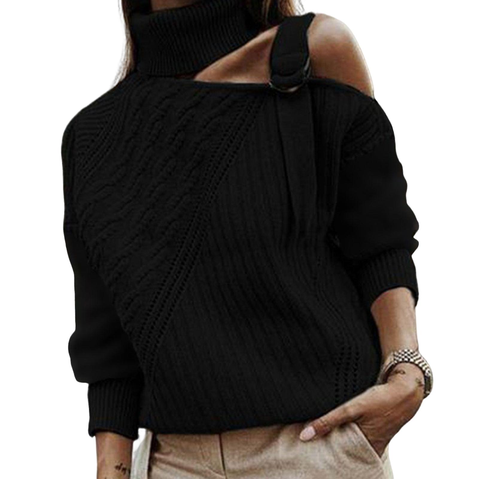 Woman Solid Color Knitwear Comfortable And Soft Top