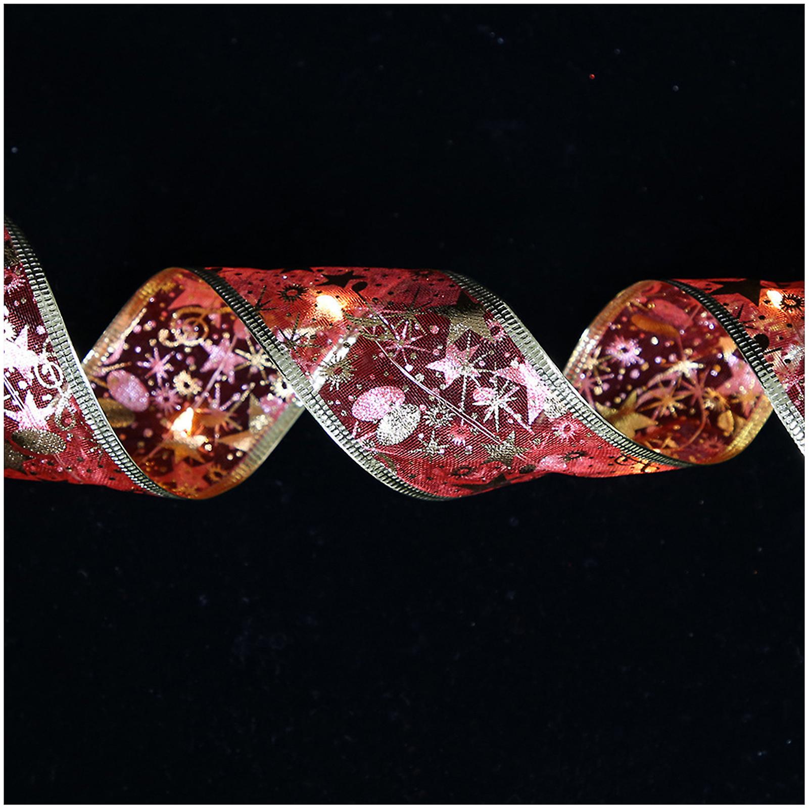 Christmas Double Layer Ribbon Fairy Lights Durable Flexible Bendable Light String