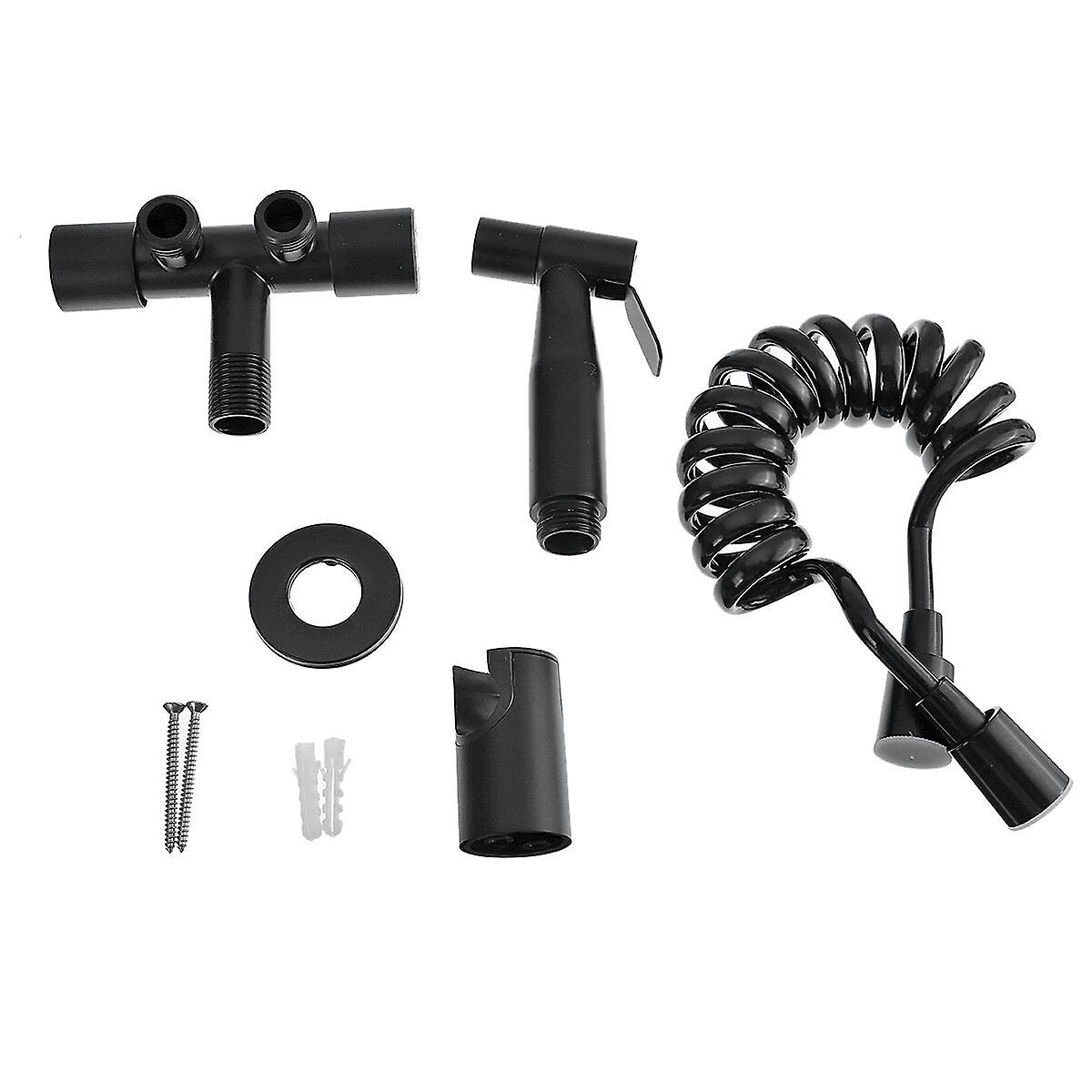 Stainless Steel Handheld Bidet Sprayer For Toilet - Dual Function Diaper Attachment With Hose