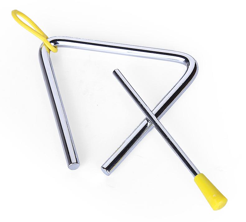 Triangle Orff Musical Instruments Band Percussion Educational Triangle(1pcs,silver)