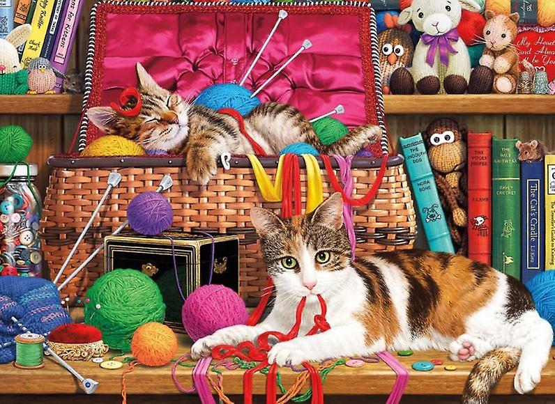 Cats Playing With Yarn Diamond Painting