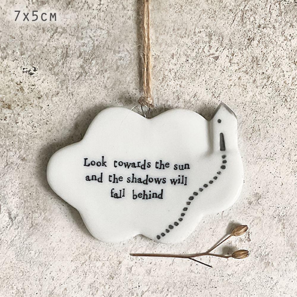 Porcelain Hanging Cloud | Look Towards Thinking Of You Keepsake Gift Friends