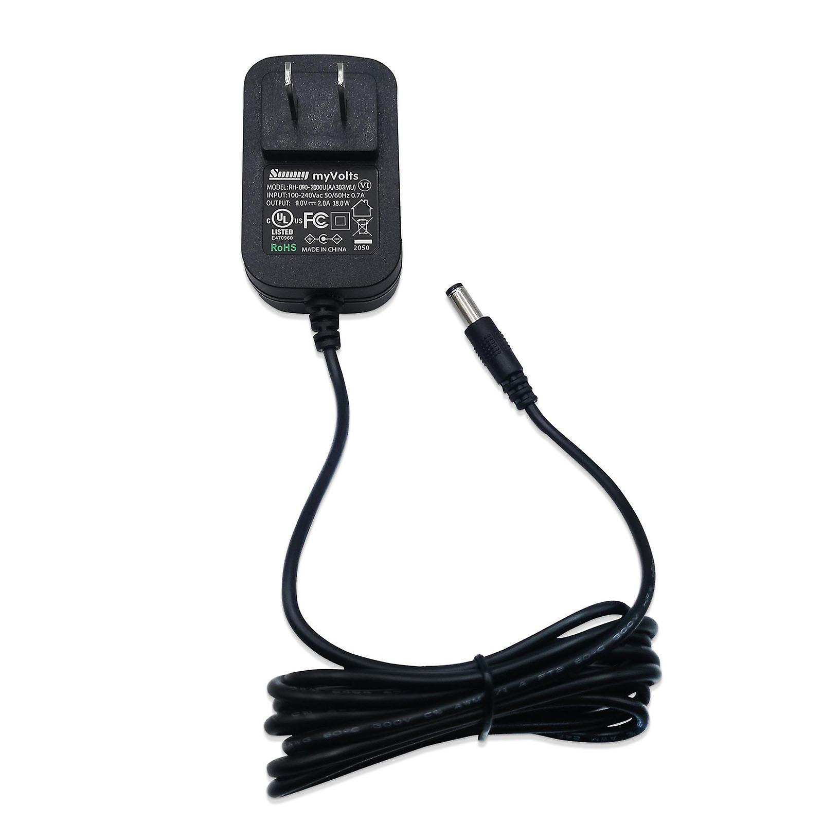Adaptateur Secteur 9V MyVolts Pour Pédale D'effets Boss Metal Zone - Prise Française, Certifié CE