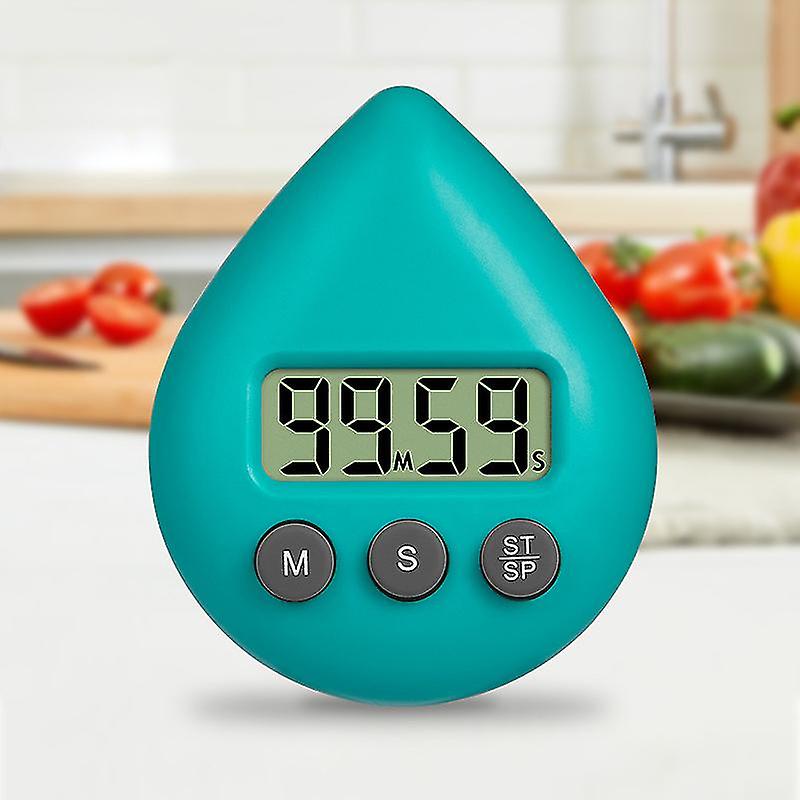 Digital Kitchen Timer Three Color Splash Proof Energy Saver Digital Timer Water Droplet Shape Electronic Timer
