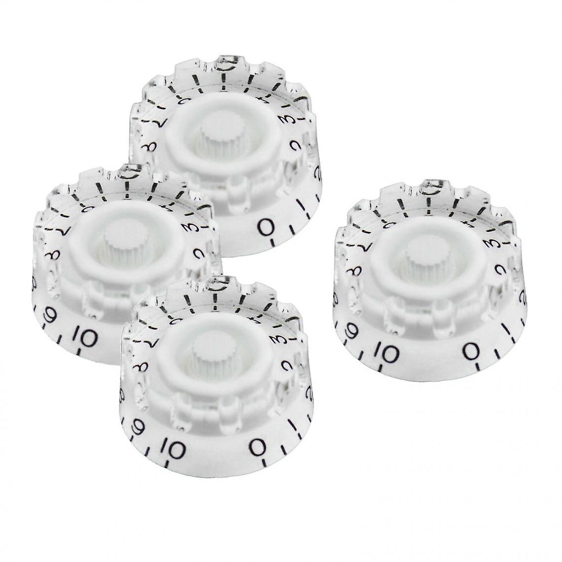 4pcs Guitar Tone Volume Speed Knobs For Lp Electric Guitar Dark Brown