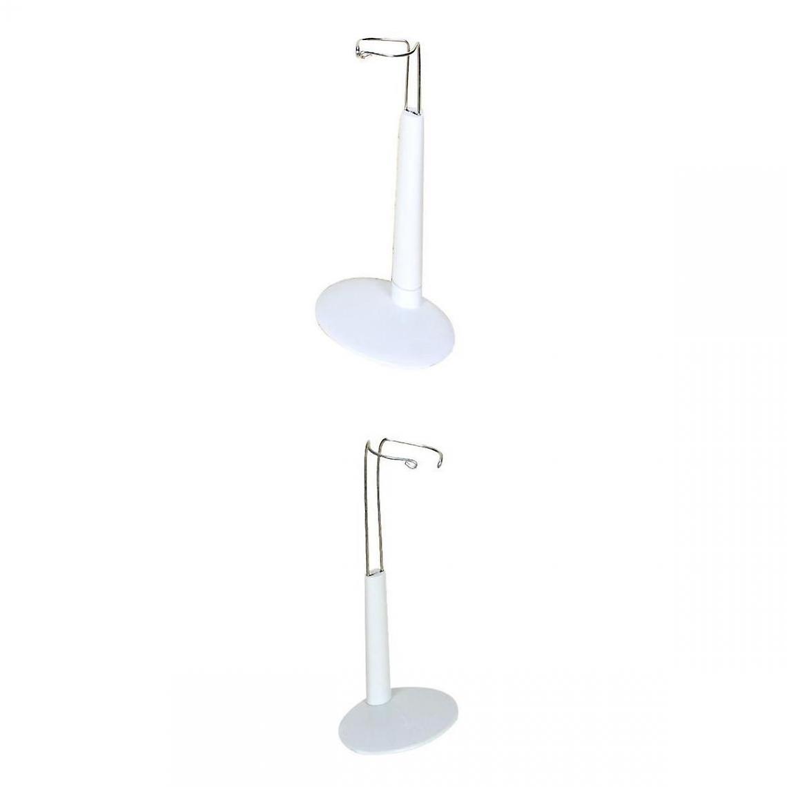 Pieces White Adjustable Dollhouse Dollhouse Display Stand Metal Stand With Plastic Base