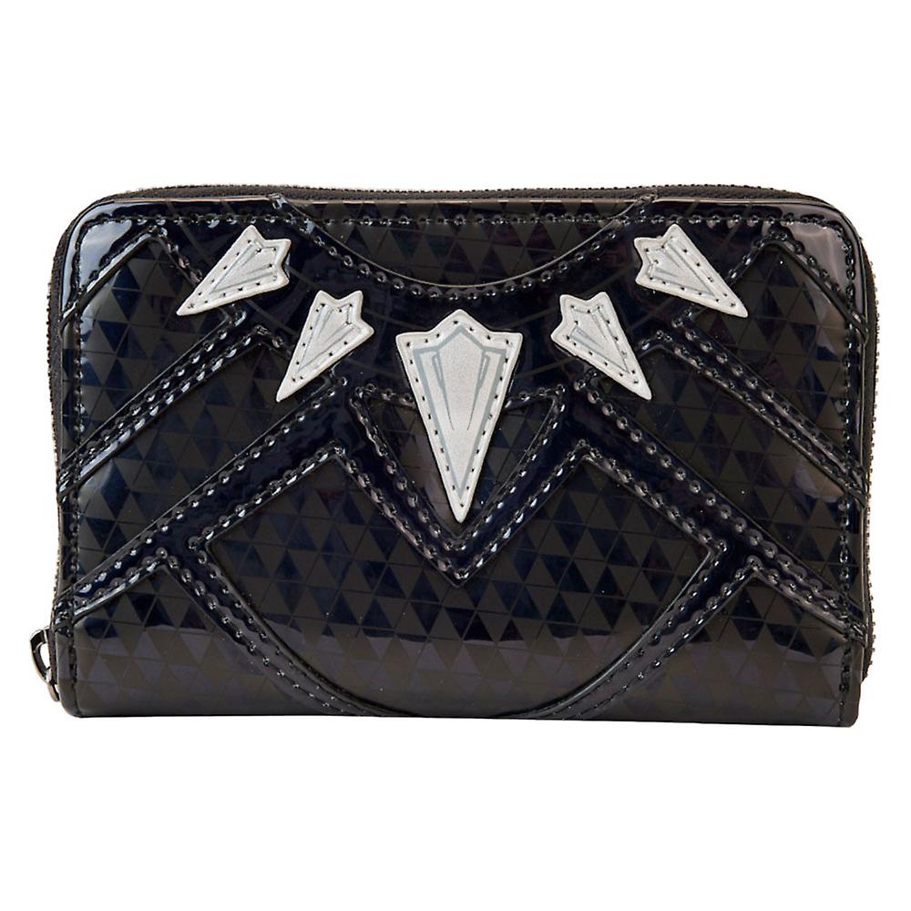 Licensed Loungefly Marvel Black Panther Cosplay Metallic Zip Around Wallet