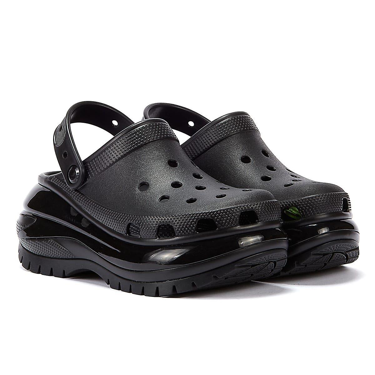 Crocs Classic Mega Crush Clog Women's Black Sandals