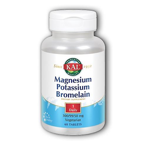 Kal Magnesium Kalium Bromelain, 60 Tabs (2er Pack)