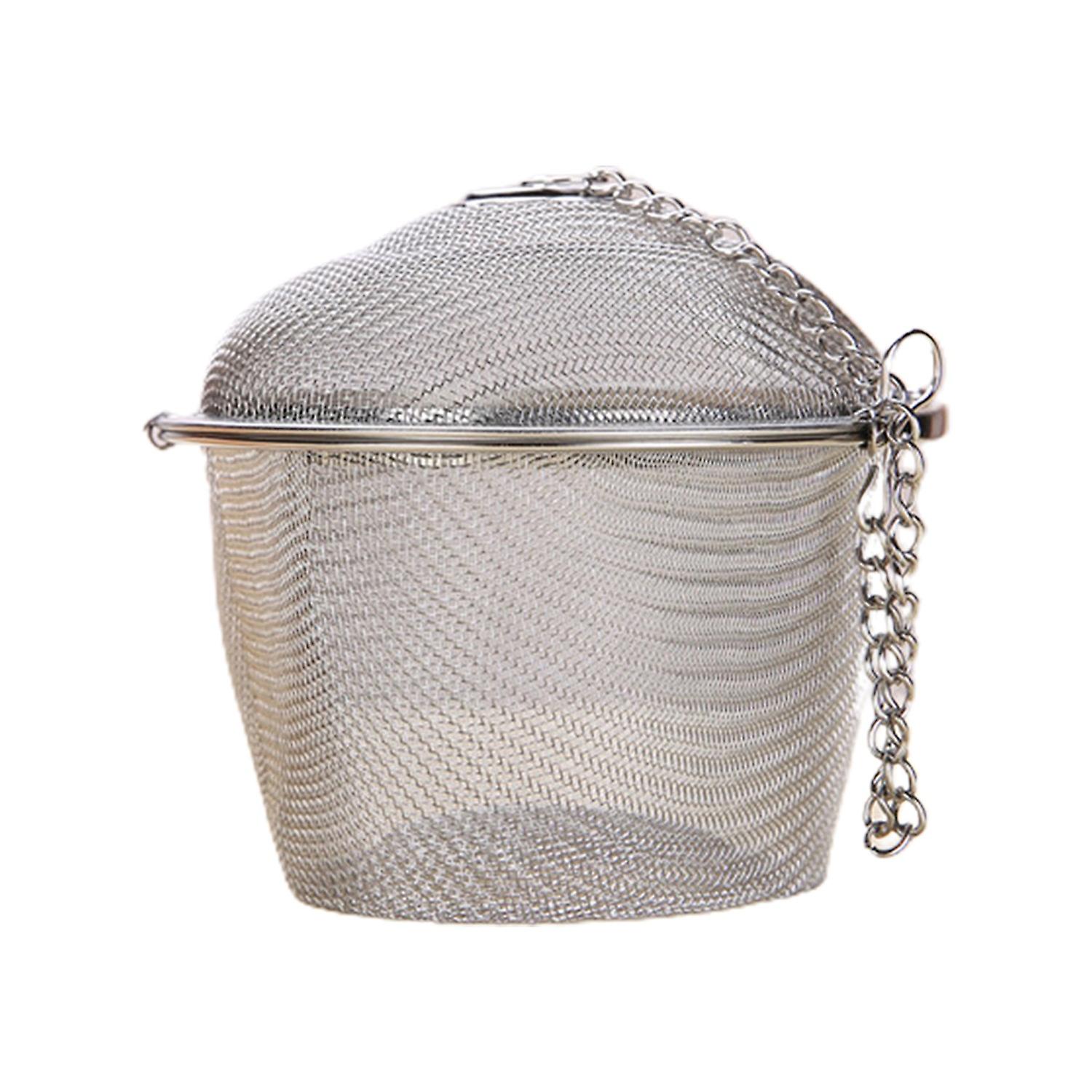 ZHOUBA Tea Filter Dual Buckle Large Capacity Stainless Steel Extra Fine Mesh Herbal Strainer