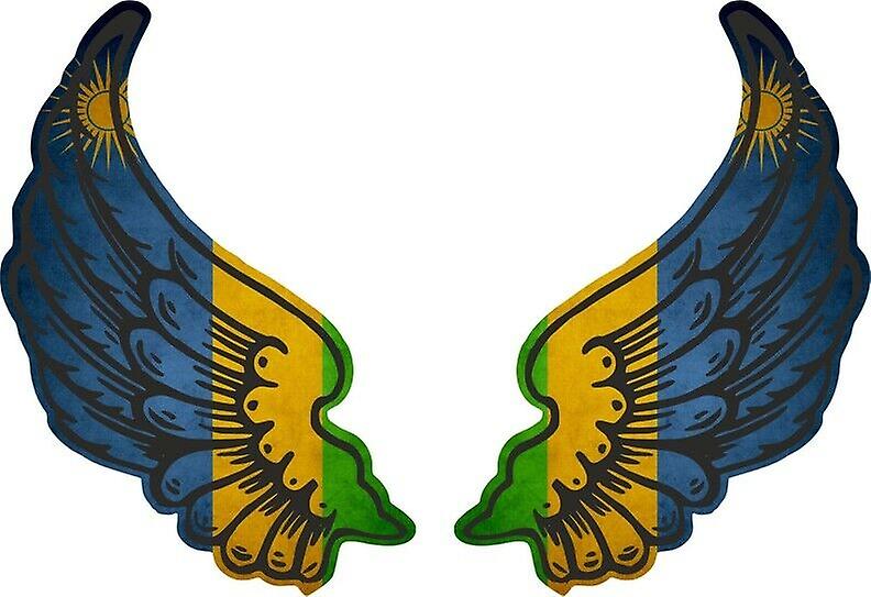 Sticker sticker Wings biker flag country RWA rwanda