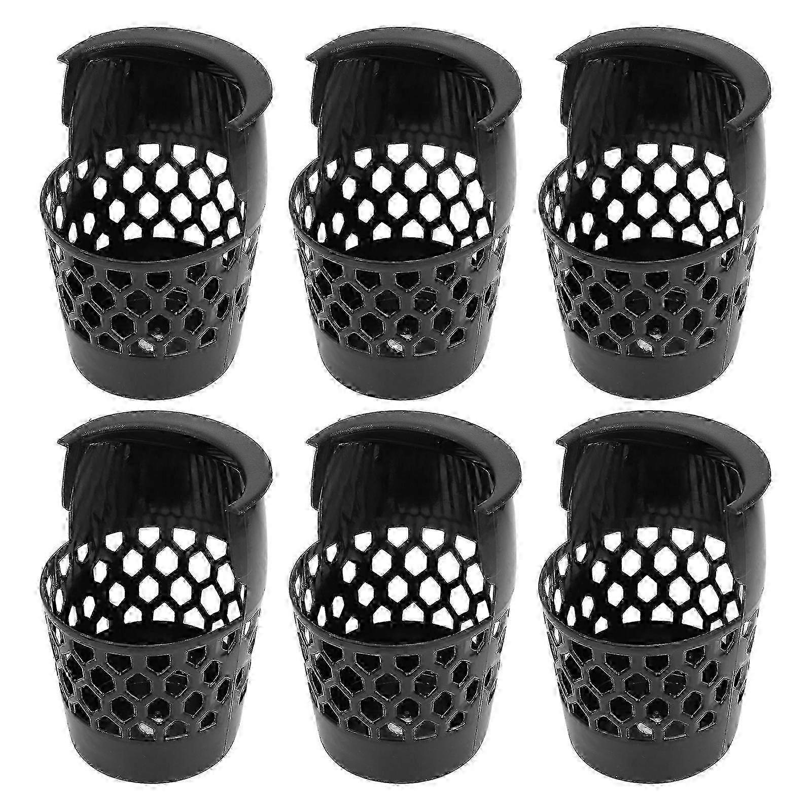 6Pcs Billiard Ball Storage Pockets Plastic Pool Table Web Baskets Drop Net Bag Accessory M