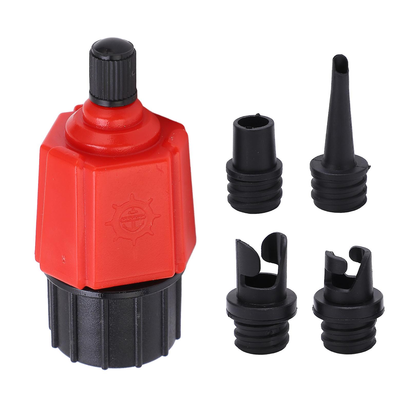 Boat Air Valve Adapter Compressor Converter for Kayak Inflatable Boat Raft Paddle Board Pump Connector Red