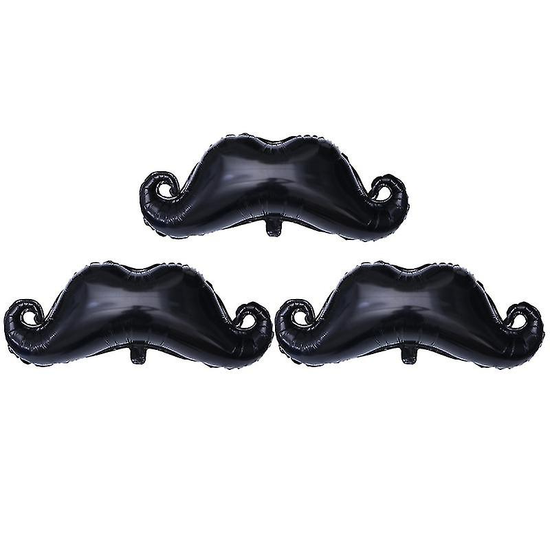 3pcs Mustache Balloons