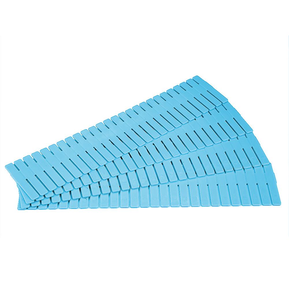 4 pcs \/ lot DIY Household Drawer Storage Adjustable Drawer Organizer Divider Blue