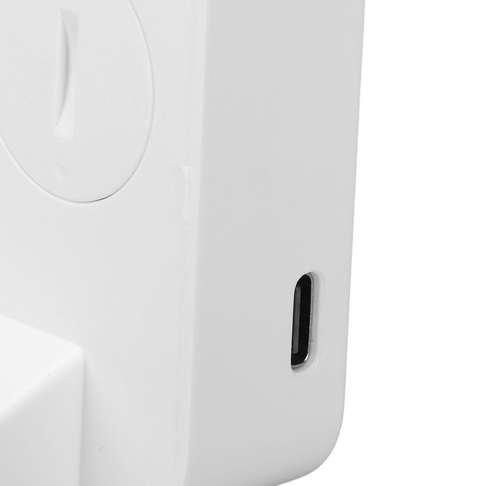 Projection Alarm Clock Time Date Temperature Display 180 Degree Wide Angle HD LED Screen Projectable Clock for Home White