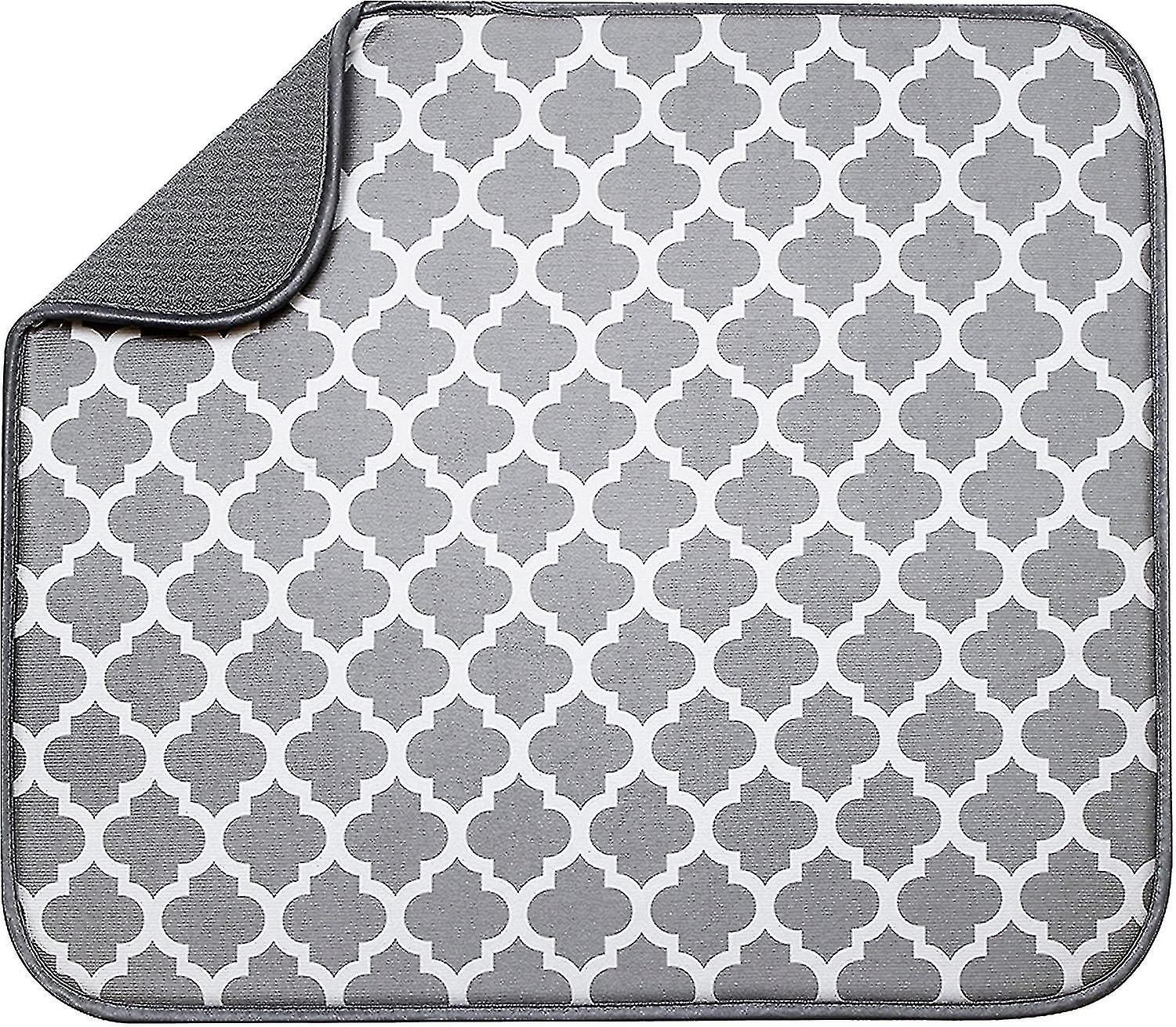 Reversible Microfiber Dish Drying Mat - 16" x 18"