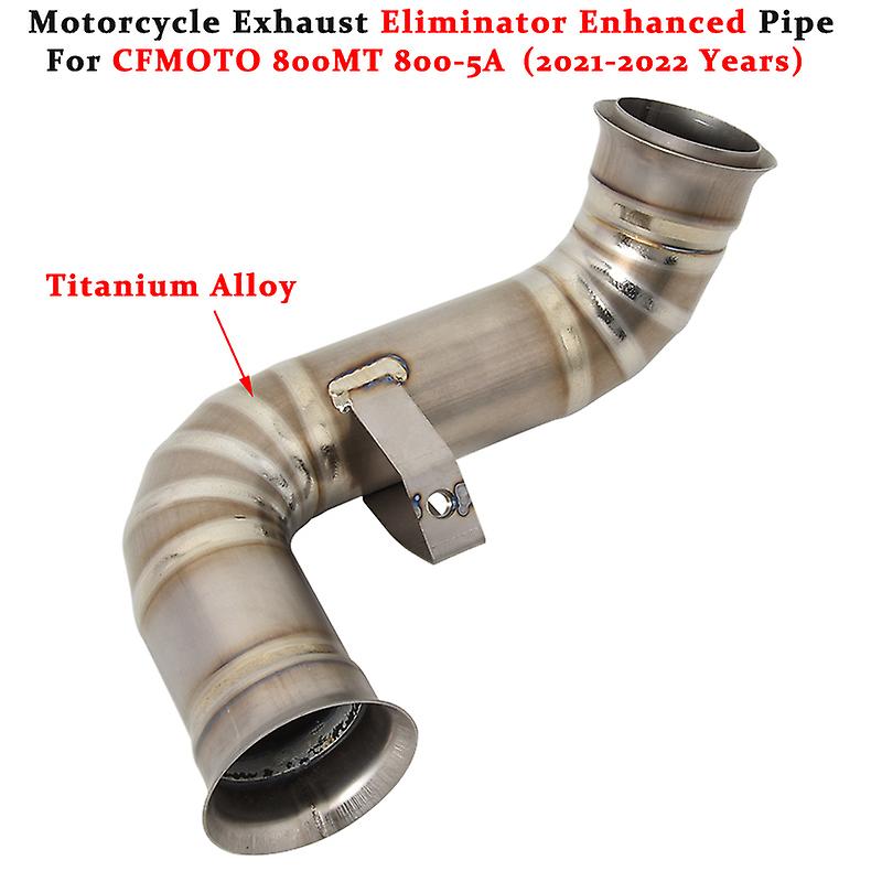 Für cfmoto 800mt-5a Motorrad auspuff anlage modifiziertes Mufller Titan legierung Mittel verbindungs rohr 