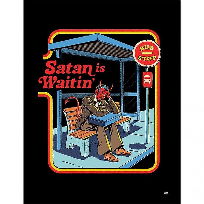 Steven Rhodes Satan Is Waitin' Framed Poster