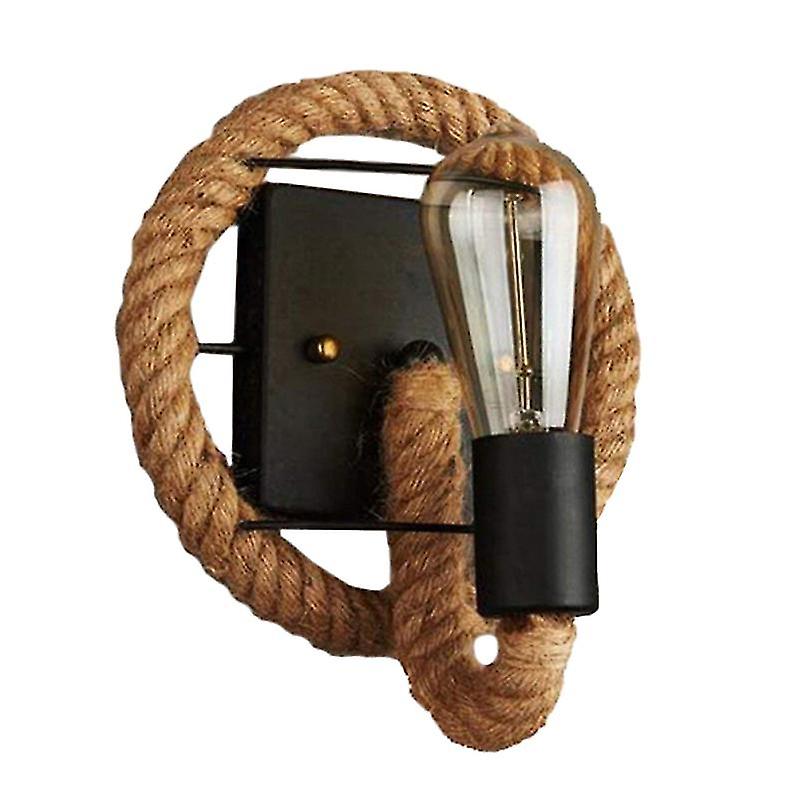 1pcs Hemp Rope Wall Lamp