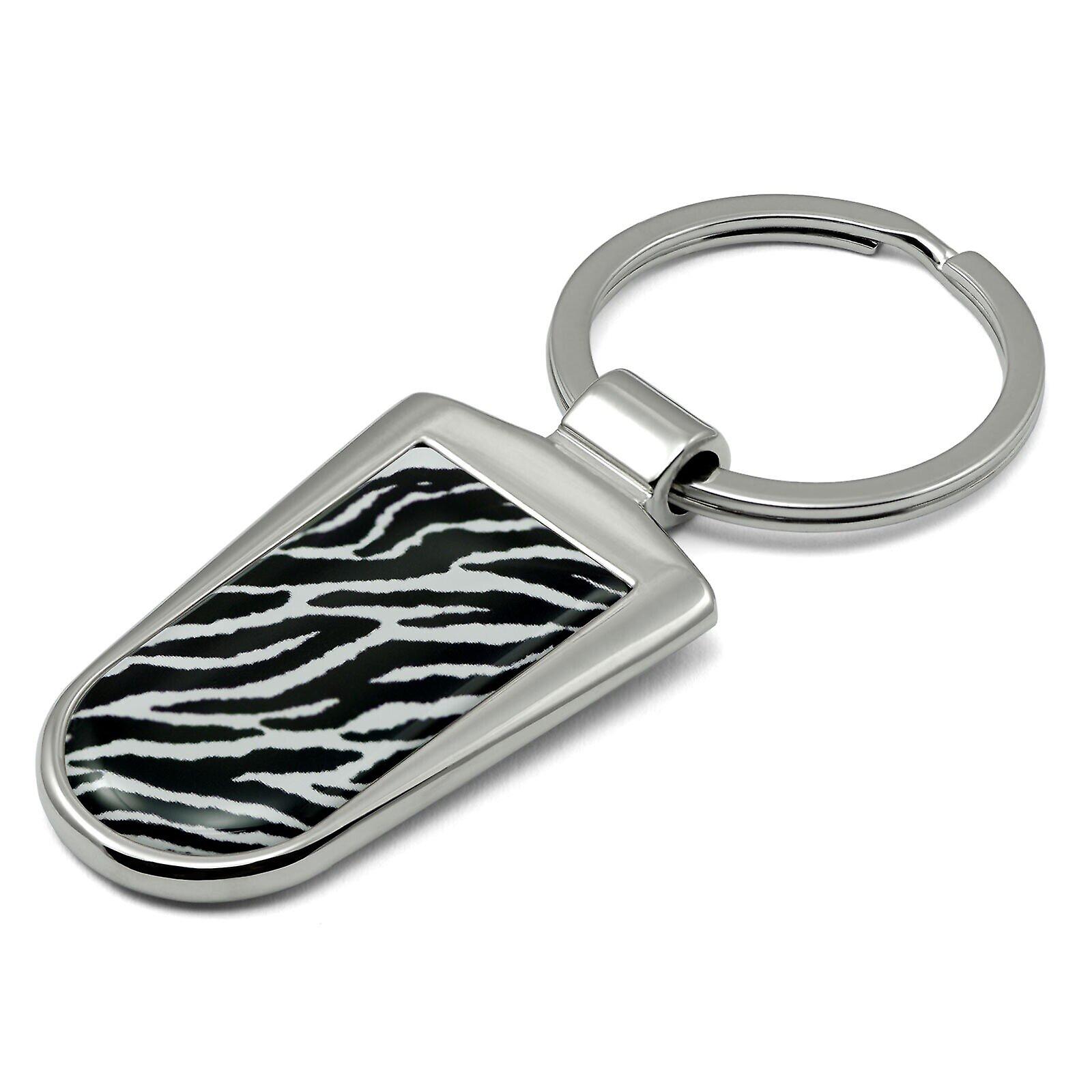 Zebra Print Key Ring - KRG-50.6