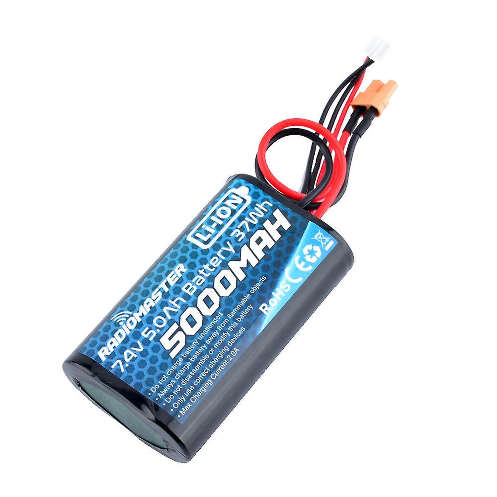 RadioMaster 2S 7.4V 37Wh 5000mah Li-ion Battery JST-XH & XT30 Plug for MT12 TX16S TX12S MKII Compati