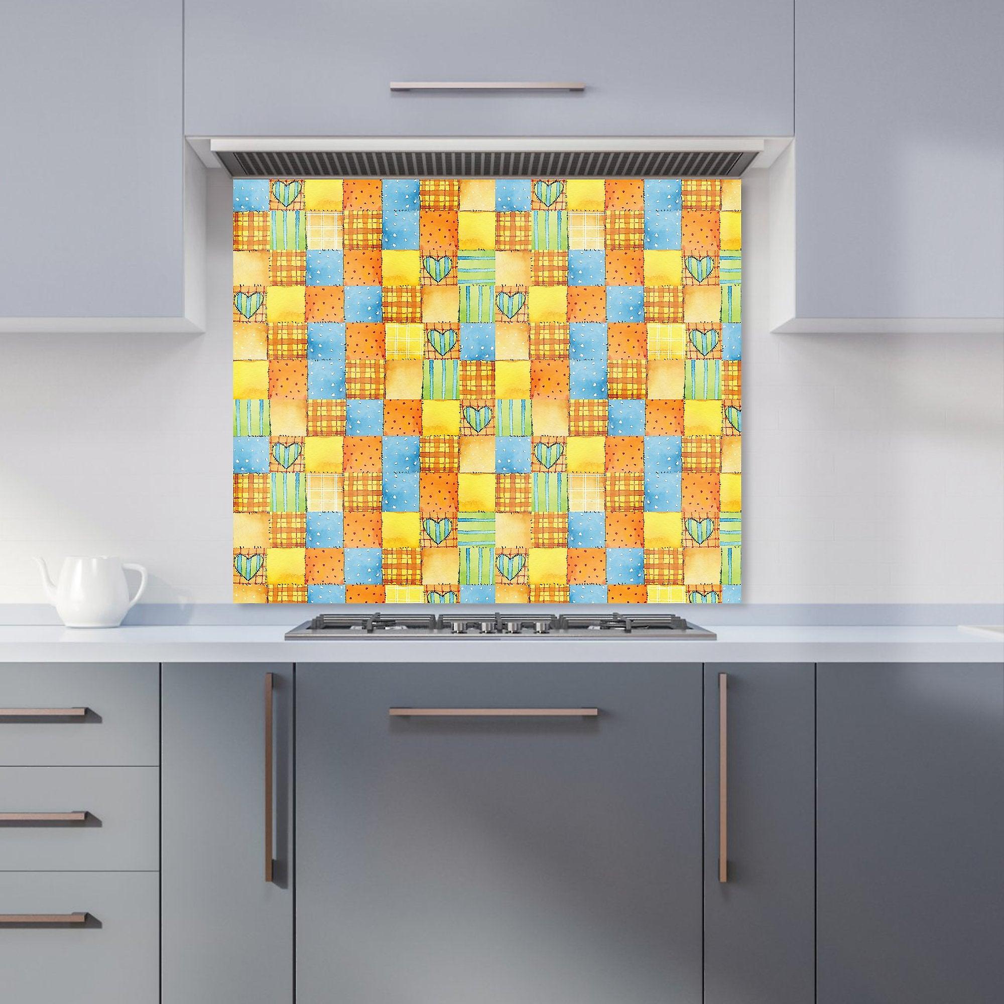 Baby Watercolour Blanket Pattern Kitchen Splashback